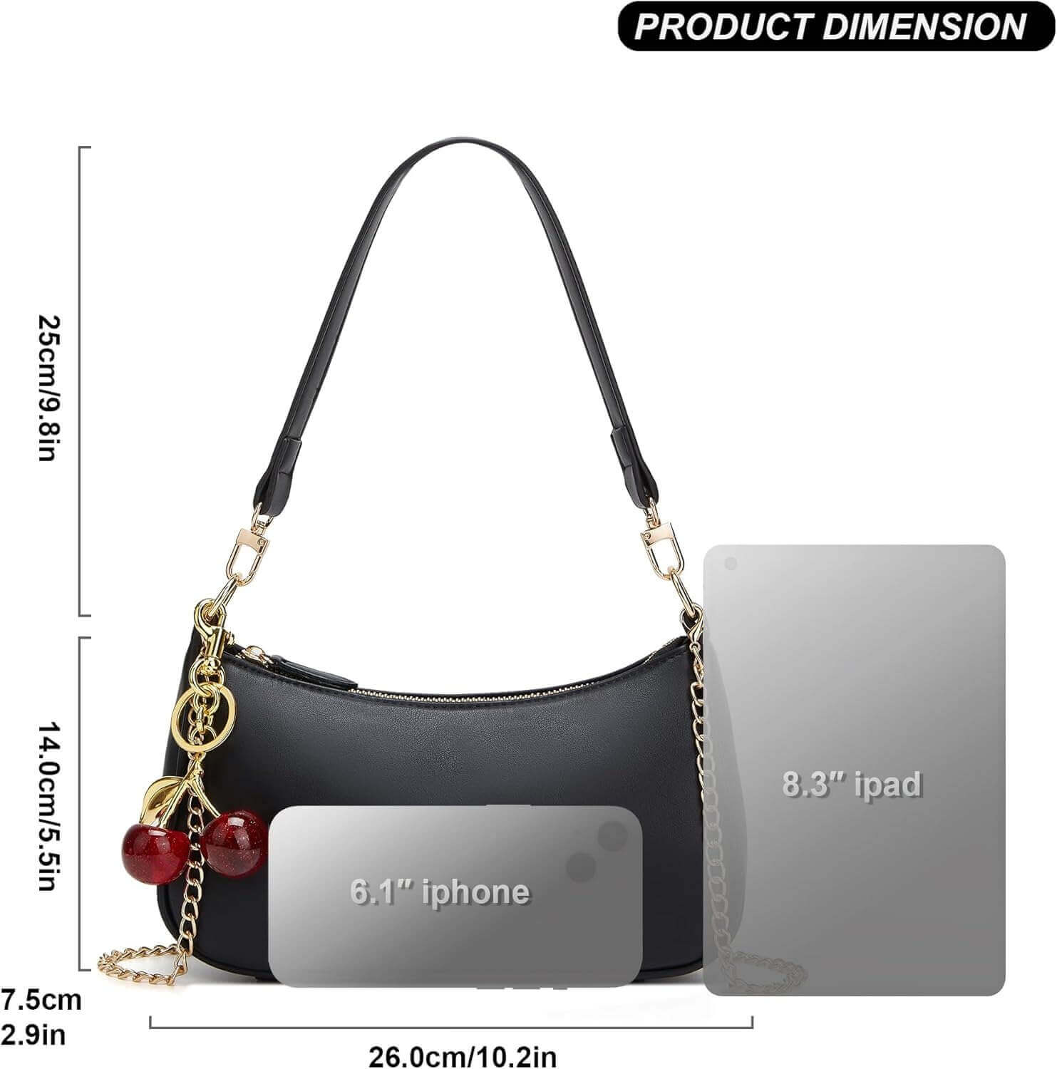 Women Cute Hobo Cherry Purse